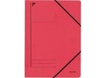 LEITZ® Eckspannmappe, DIN A4, Gummizugverschluss, rot