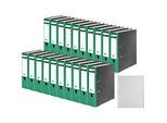 Schäfer Shop Select Ordner, DIN A4, Rückenbreite 80 mm, 20 Stück + GRATIS 1 PP-Ordner-Register A-Z,