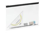 Reissverschlusstasche ZIP BAG, transparent mit schwarzem Zipper, A5, 5 St.