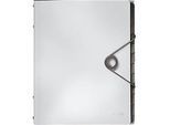 LEITZ® Dokumentenmappe Solid, DIN A4, 3 Schutzkappen, 6 Fächer, PP,weiss