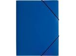 Pagna Eckspannmappe, DIN A4, aus PP, drei Innenklappen, blau