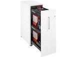 Schäfer Shop Genius Hochcontainer, B 435 x T 800 x H 1296 mm, weiss/weiss
