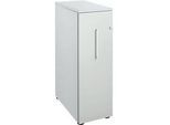 Schäfer Shop Genius Hochcontainer, B 435 x T 800 x H 1296 mm, weissalu/lichtgrau