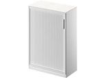 Schäfer Shop Genius Querrollladenschrank TETRIS SOLID, 3 OH, B 800 mm, inkl. 19 mm Abdeckplatte, weiss/weissalu