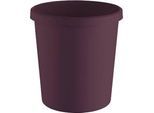Papierkorb Helit The Green German, Volumen 18 l, umlaufender Griffrand, Recyclingkunststoff, rot
