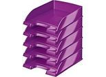 LEITZ® Ablagekorb Wow 5226, DIN A4, 5 Stück, violett