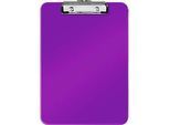 LEITZ® Klemmbrett WOW 3971, DIN A4, Polystyrol, mit Aufhängeöse, violett