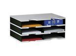 styro® Sortierstation styrodoc Standard, DIN C4, 3 Etagen/2-reihig/6 Fächer, grau/schwarz