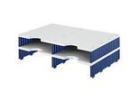 styro® Sortierstation styrodoc Standard, DIN C4, Anbaueinheit, grau/blau
