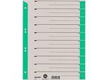 LEITZ® Trennblätter A4 1652, zur freien Verwendung, 100 Stück, grün