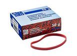 Gummibänder, rot, 100 x 5 mm, 50 g