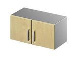 Schäfer Shop Genius Aufsatzschrank TETRIS SOLID, Stahlkorpus, 1 OH, B 800 mm, Ahorn-Dekor/weissalu