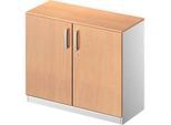 Schäfer Shop Genius Flügeltürenschrank TETRIS SOLID, 2 OH, B 1000 mm, abschliessbar, mit Abdeckplatte