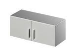 Schäfer Shop Genius Aufsatzschrank TETRIS SOLID, Stahlkorpus, 1 OH, B 1000 mm, lichtgrau/weissalu