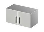 Schäfer Shop Genius Aufsatzschrank TETRIS SOLID, Stahlkorpus, 1 OH, B 800 mm, lichtgrau/weissalu
