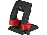Locher Rapid SP30 Press Less SB, 2-fach Lochung 80 mm, für 30 Blatt, ergonomisch, schwarz-rot