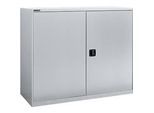 Flügeltürenschrank Schäfer Shop Select MS-i 12412, Stahlblech, B 1200 x T 400 x H 1215 mm, 3 OH, Weissaluminium, bis 150 kg