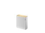 Schäfer Shop Genius Querrollladenschrank TETRIS SOLID, 3 OH, B 1000 mm, inkl. 19 mm Abdeckplatte, Ahorn-Dekor/weissalu/weissalu