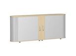 Querrollladenschrank Alicante, B 2000 x T 400 x H 828 mm, Ahorn-Dekor