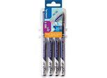Fineliner FriXion 4er-Set Klassik, KS-Spitze, Strichstärke 0,45 mm, radierbar, 4 Standardfarben