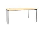 Schäfer Shop Genius Schreibtisch MODENA FLEX, Breite 1600 mm, einseitig verkürzt, Ahorn