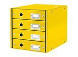 LEITZ® Click + Store, 4 Schubladen, flach, gelb