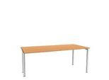 Schäfer Shop Genius Schreibtisch MODENA FLEX, Breite 1800 mm, einseitig verkürzt, Buche