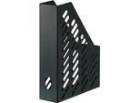 Stehsammler KARMA, DIN A4/C4, 100% Recyclingmaterial, B 76 x T 246 x H 315 mm, H vorne: 148 mm, schwarz