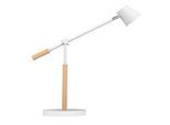 LED-Tischleuchte UNILUX VICKY, 9 W, 900 lm, 3000 K, 3 Leuchtstärken, dimmbar, USB-Ladefunktion, Buchenholz & Stahl, weiss-buche