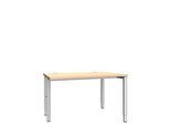 Schäfer Shop Genius Schreibtisch MODENA FLEX, 4-Fuss-Rechteckrohr, einseitig, B 1200 mm, Ahorn