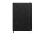 Notizbuch Oxford Signature, DIN A5, 80 Blatt, liniert, mit linkem Rand, Optik Paper®, schwarz