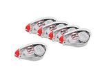 Pritt Compact Flex Korrektur Roller, Push & Pull Funktion, Bandlänge 10 m & Bandbreite 4,2 mm, Sparset mit 5 Stück