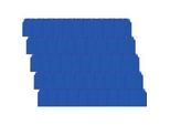 Orgatex Sichttaschen, A6 quer, blau, 50 St.