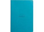 Rhodia Notizbuch, 32 Blatt, DIN A5, 90 g/m², liniert, türkis