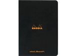 Rhodia Notizheft, 48 Blatt, DIN A4, 80g/m², PEFC®-zertifiziert, Softcover, gepunktet, schwarz