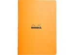Rhodia Notizheft, 48 Blatt, DIN A4, 80g/m², PEFC®-zertifiziert, Softcover, kariert, orange