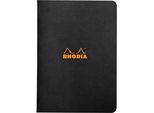Rhodia Notizheft, 48 Blatt, DIN A5, 80g/m², PEFC®-zertifiziert, Softcover, liniert, schwarz