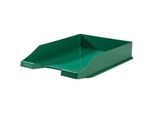 Briefablage KARMA, DIN A4/C4, Kunststoff, stapelbar, stabil, B 255 x T 348 x H 65 mm, öko-grün