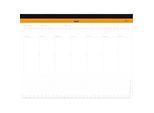 Schreibunterlage Rhodia, Wochenkalender, Leinenrücken, 60 Blatt mikroperforiert, A4+ (222 x 299 mm)