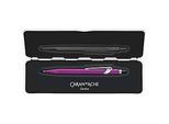 Caran d'Ache Kugelschreiber 849 COLORMAT-X, mit Slimpack, Metallclip, Druckmechanik, violett