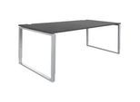 Schäfer Shop Genius Schreibtisch Modena Flex, höheneinstellbar, Rechteckform, Bügelfuss, Breite 1800 mm, graphit