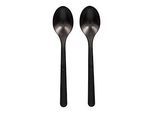Mehrweg-Besteck Papstar, Löffel, 50 St., spülmaschinengeeignet, recyclebar, Bio-PP, schwarz