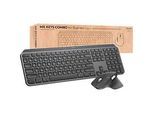 Tastatur-/Maus-Kombination Logitech MX Keys 2 Generation, QWERTY, kabellos, Hintergrundbeleuchtung, mit Handballenauflage, schwarz