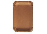 Pappteller Papstar Pure, Einweg, eckig, 100 x 160 mm, lebensmittelecht, FSC®-zertifiziert & kompostierbar, braun, 8 x 250 Stück