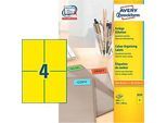 Avery Zweckform Etiketten 3459, 105 x 148 mm, 400 Stück, gelb