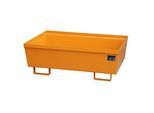 Auffangwanne BAUER AO-2, Stahl, 246 l, B 1200 x T 800 x H 415 mm, orange