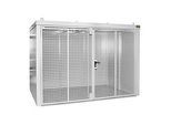 Gasflaschencontainer BAUER GFC-B M5, B 2175 x T 3125 x H 2270, für 96 Gasflaschen, feuerbeständig, abschliessbar, weiss
