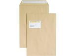 Versandtaschen, Fenster, haftklebend, 100 g/m², DIN C4, 250 Stück, natronbraun