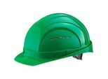 Schutzhelm EuroGuard I/79 4-G, Hochdruck-Polyethylen, DIN EN 397, grün, mit 4-Punkt-Gurtband, Belüftung