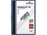 DURABLE Klemmmappe DURACLIP, DIN A4, Kunststoff, mit Clip, dunkelblau